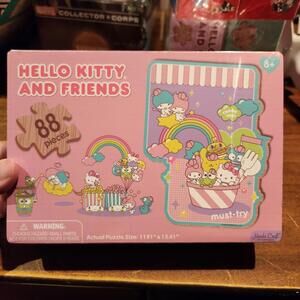 Hello Kitty & Friends 88-piece WOOD Jigsaw Puzzle World Market NEW SEALED